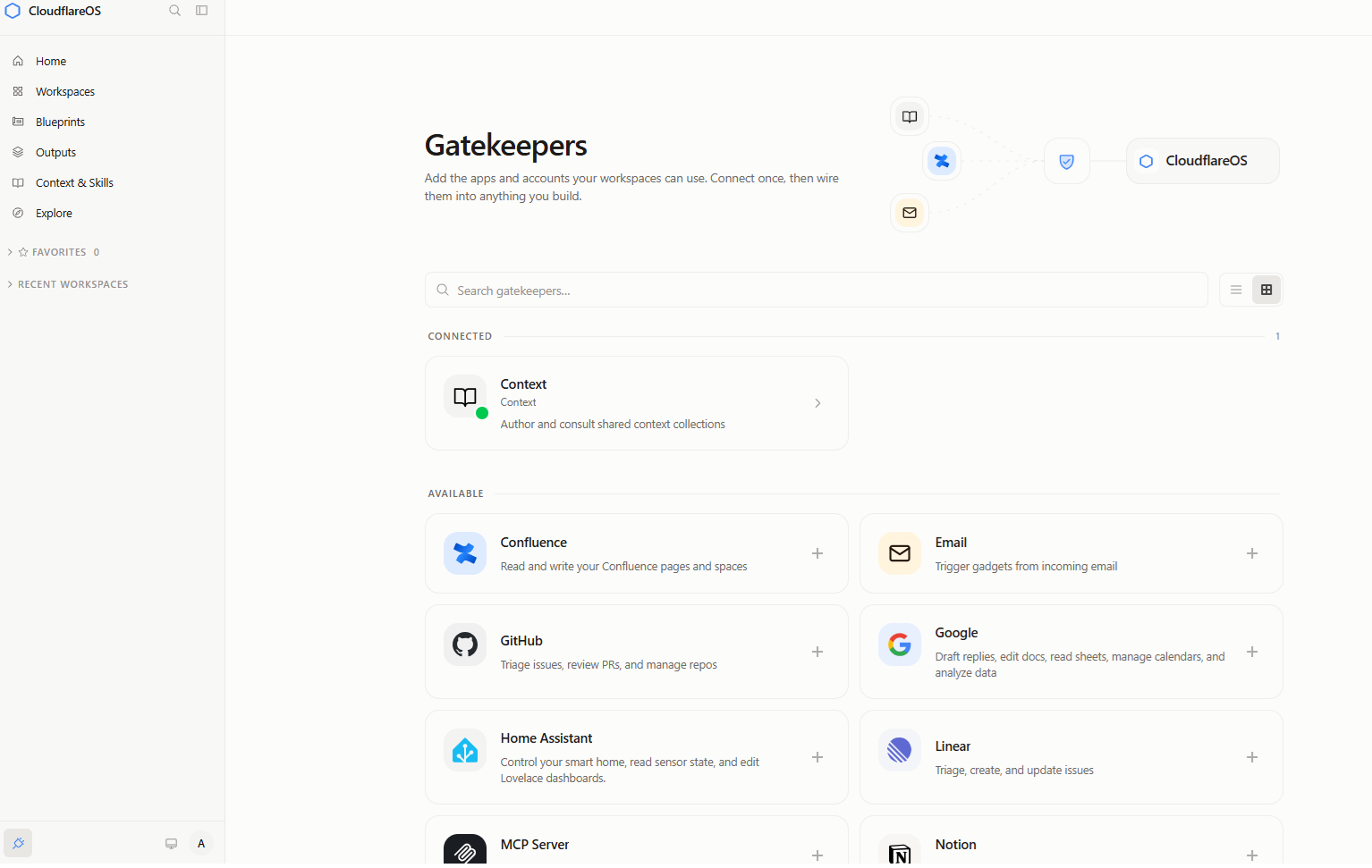 Gatekeepersの設定画面